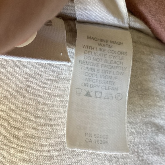 Liz Claiborne Hooded Textured Cotton Cardigan Sweatshirt Zip Up White - Small. - Picture 6 of 7